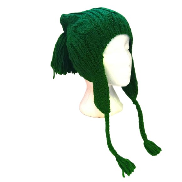 GAP Accessories - Gap Emerald Floppy Ear Flap Cabled Knit Hat NWT